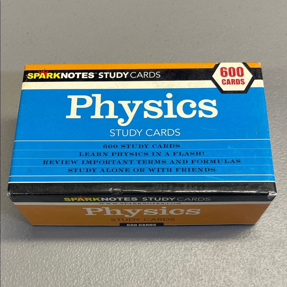 Physics Study Cards by - Sparknotes 600 cards. Like new Flashcards